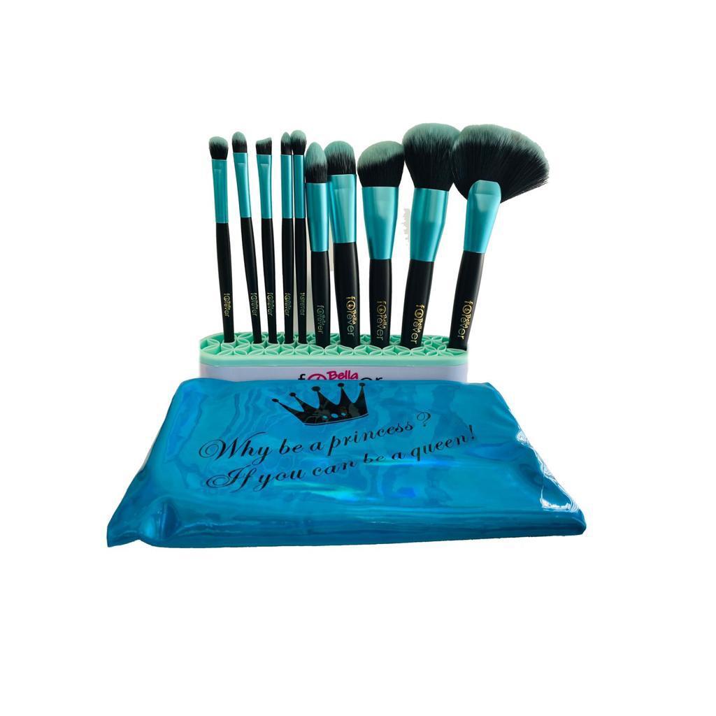 10 pcs. Aqua  Professional brush set